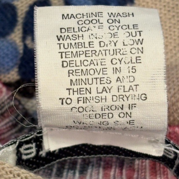 Cathy Daniels Floral Sparkle Knit Top | 3/4 Sleeve Pullover | Size L - Picture 3 of 5